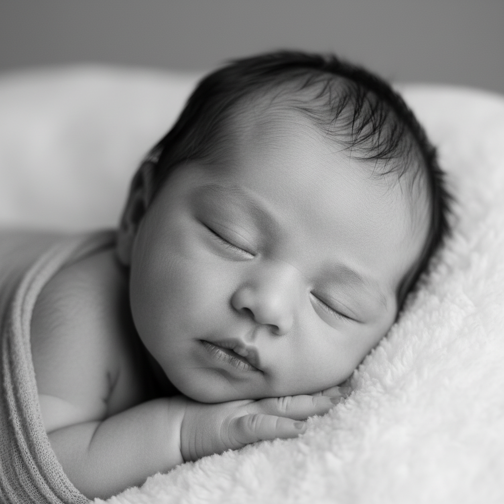 Carnation porcelaine · Noir & blanc artistique