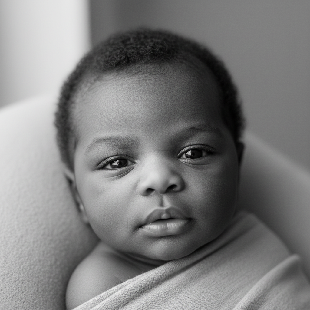 Carnation brune · Noir & blanc artistique